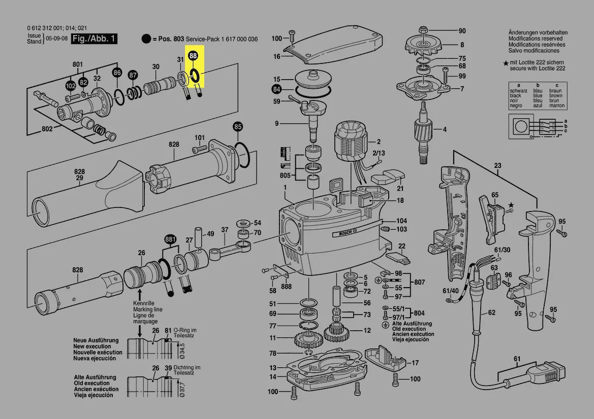 Joint torique 22 x 6mm réf. 1 610 210 042 Bosch